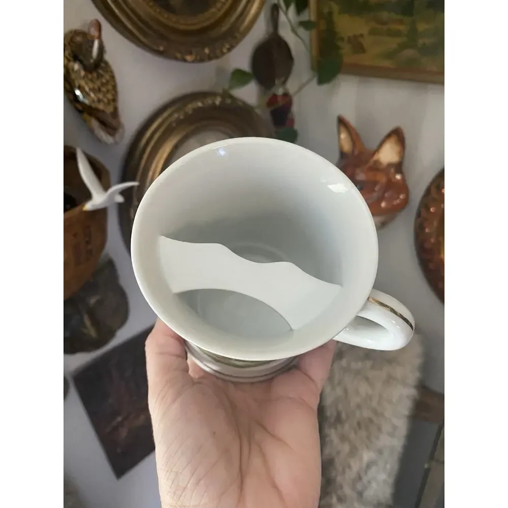 Vintage Porcelain Shaving Mug Hunting Birds Shaving Mug Men’s Barber